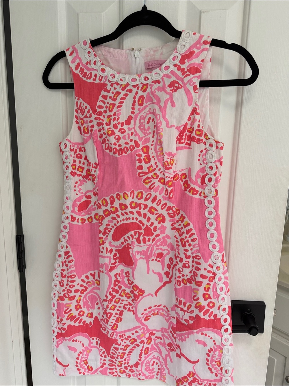 Lilly Pulitzer Pink & Coral Printed Sleeveless Shift Dress